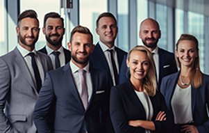 Image of professionals grouped together